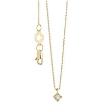 Necklace Comete Woman Momenti in Yellow Gold Diamante 0.05 Ct GLB 1536 G - GLB 1536 G